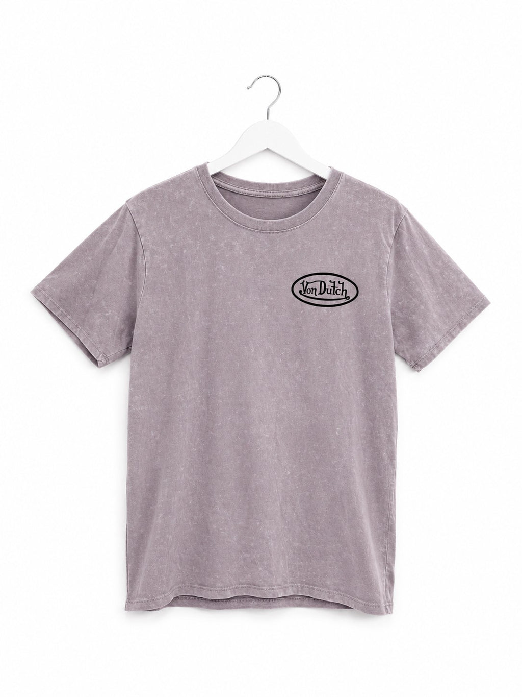 Von Dutch Eagle Rose Tattoo Graphic Tee Purple Acid Wash Y2K T-Shirt