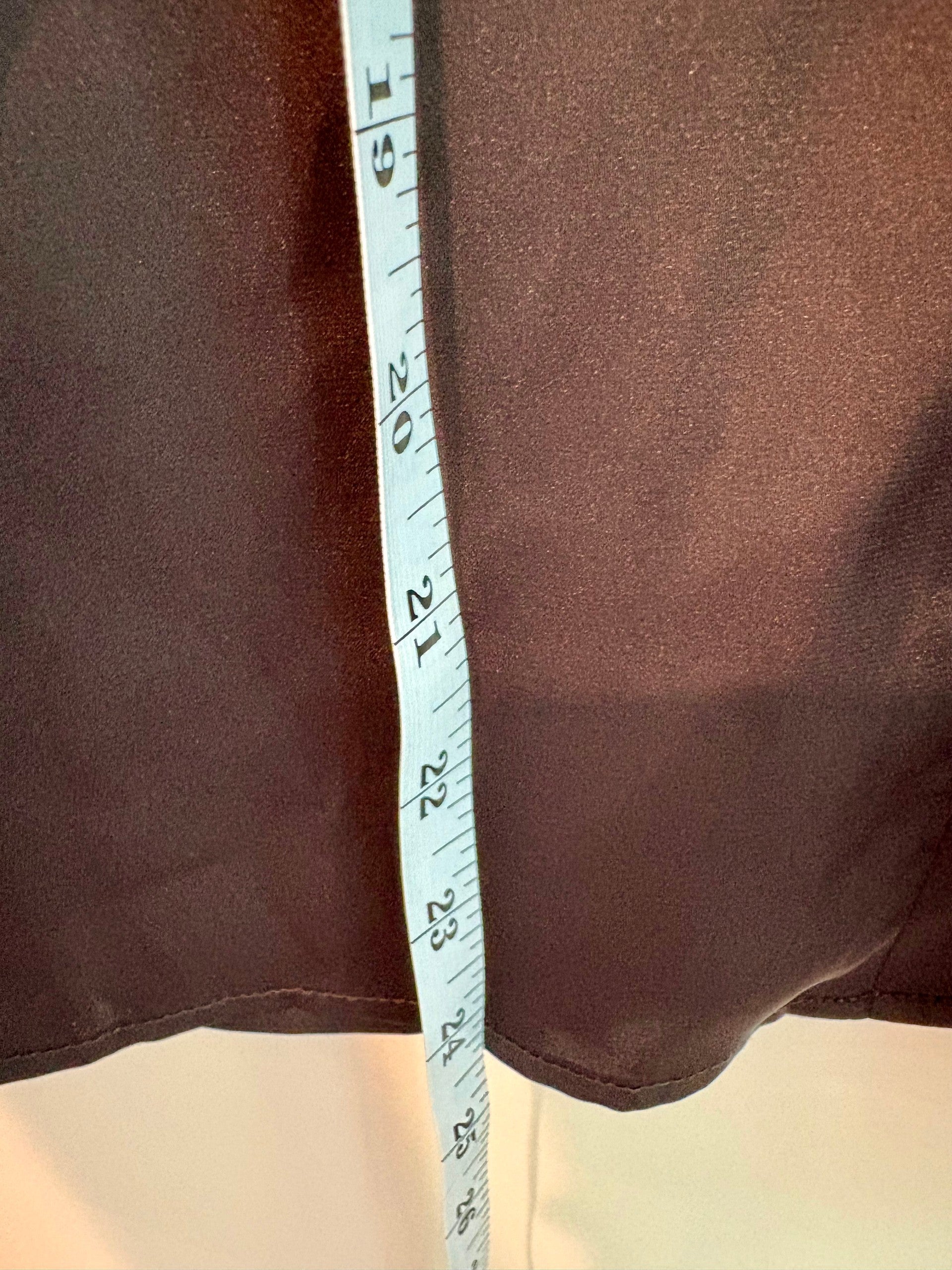 Banana Republic Black Satin Button-Front Blouse Collared Long Sleeve Women's S