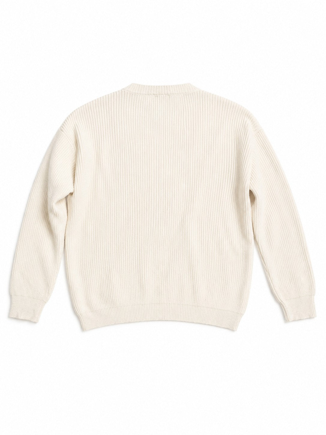 Hello Molly Cream Candy Cane Heart Knit Sweater Christmas Oversized Womens M/L